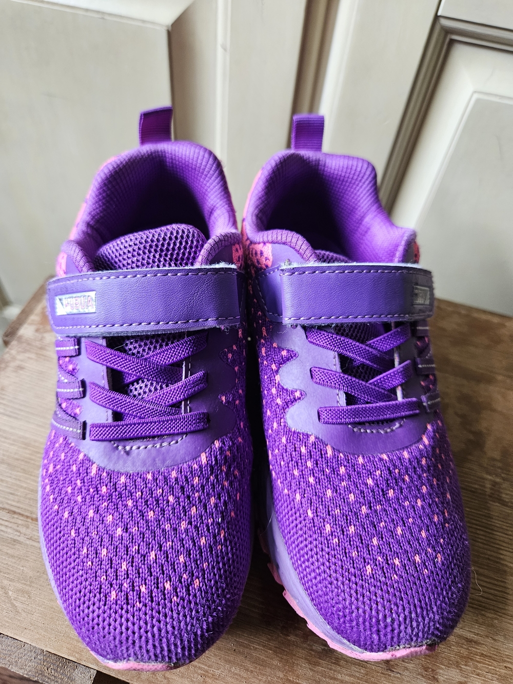 Kids Purple Athletic Sneakers - Comfortable Slip-On Design